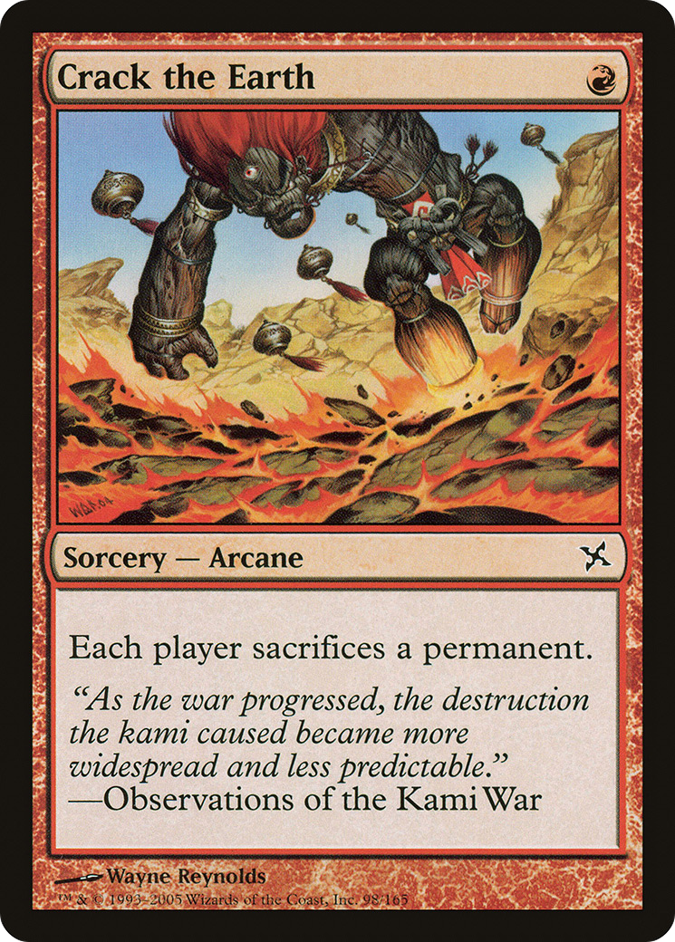Image of Crack the Earth (BOK-098) - Betrayers of Kamigawa Foil
