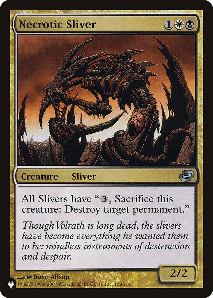 Image of Necrotic Sliver (LIST-PLC-159) - The List