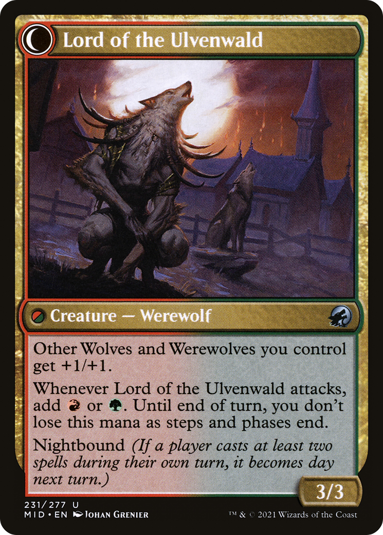 Image of Kessig Naturalist (MID-231) - Innistrad: Midnight Hunt: (Double Faced Transform)