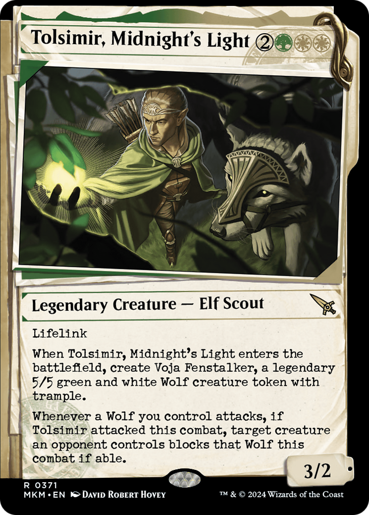 Image of Tolsimir, Midnight's Light (Showcase) (MKM-371) - Murders at Karlov Manor: (Showcase)