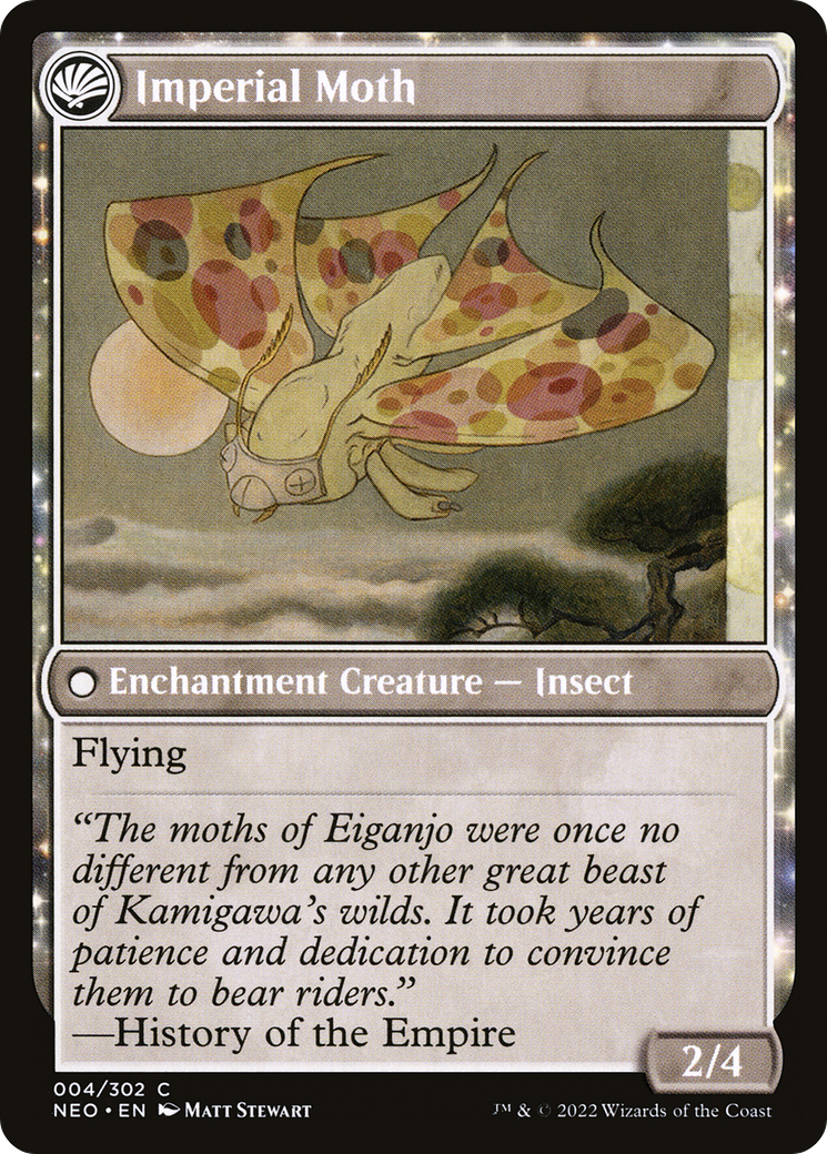 Image of Befriending the Moths (NEO-004) - Kamigawa: Neon Dynasty: (fandfc, enchantment) Foil