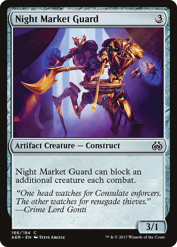 Image of Night Market Guard (AER-166) - Aether Revolt Foil