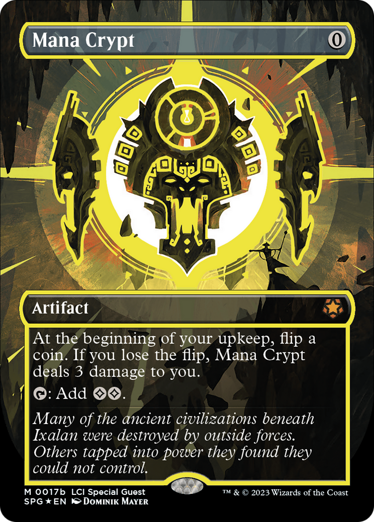 Image of Mana Crypt (0017b) (Borderless) (SPG-17B) - Special Guests (Borderless) Foil