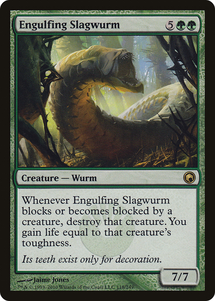 Image of Engulfing Slagwurm (SOM-118) - Scars of Mirrodin