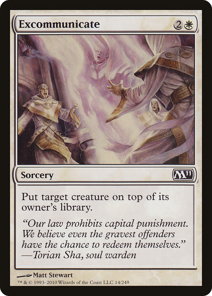 Image of Excommunicate (M11-014) - Magic 2011 Foil