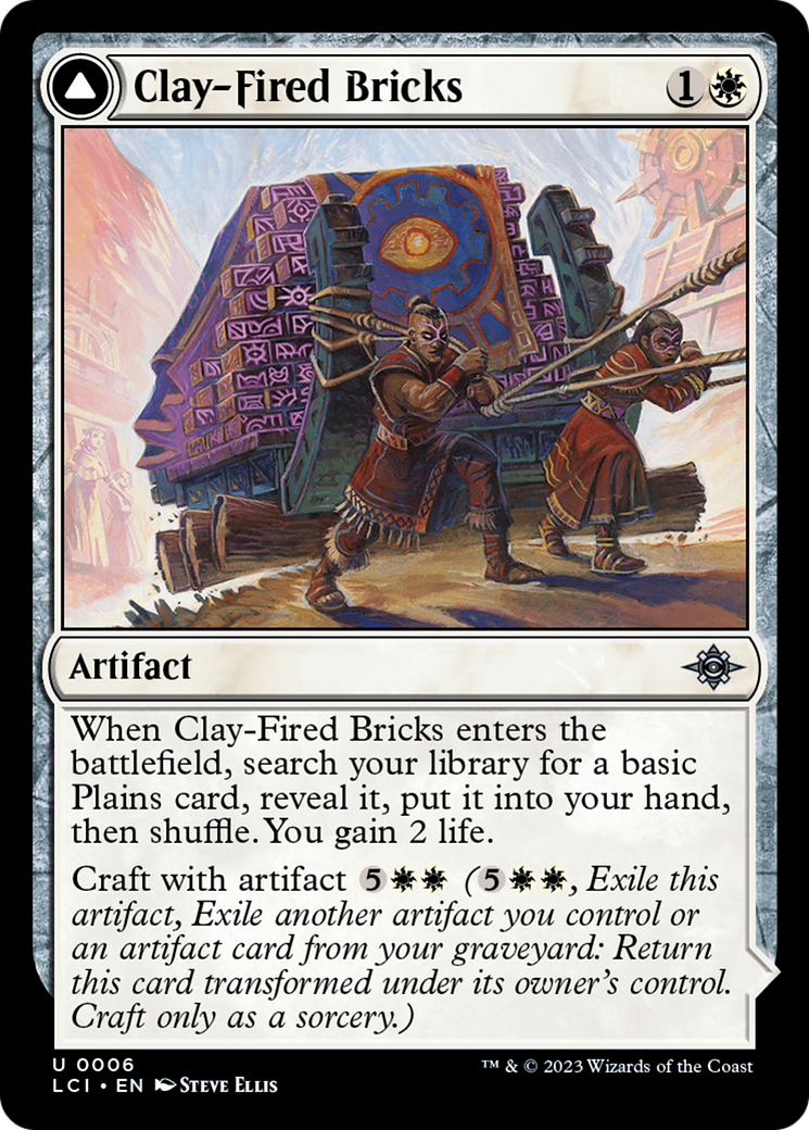Image of Clay-Fired Bricks (LCI-006) - The Lost Caverns of Ixalan Foil