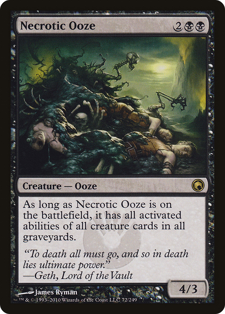 Image of Necrotic Ooze (SOM-072) - Scars of Mirrodin Foil