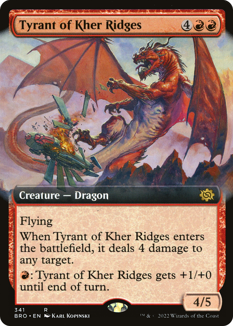 Image of Tyrant of Kher Ridges (Extended Art) (BRO-341) - The Brothers' War: (Extended Art)