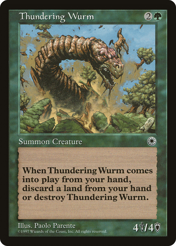 Image of Thundering Wurm (POR-) - Portal