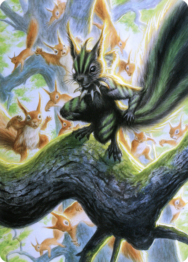 Image of Chatterfang, Squirrel General // Chatterfang, Squirrel General (AMH2-067) - Modern Horizons 2 Art Series (Borderless)