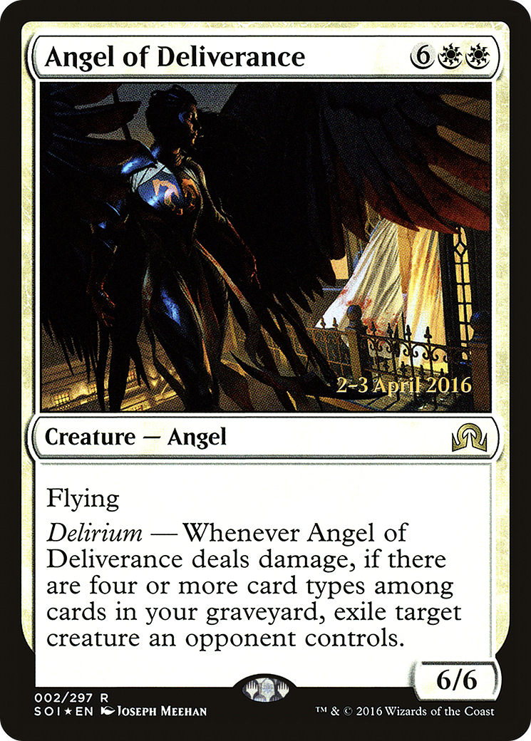 Image of Angel of Deliverance (PRE-02S) - Shadows over Innistrad Promos Foil