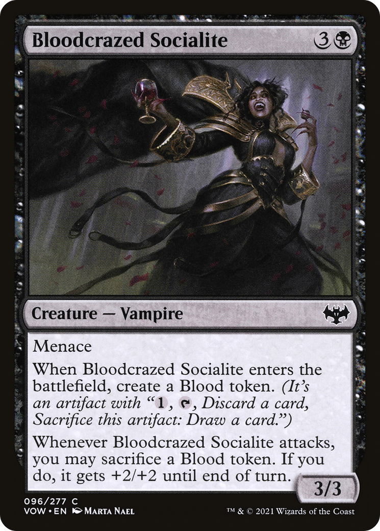 Image of Bloodcrazed Socialite (VOW-096) - Innistrad: Crimson Vow