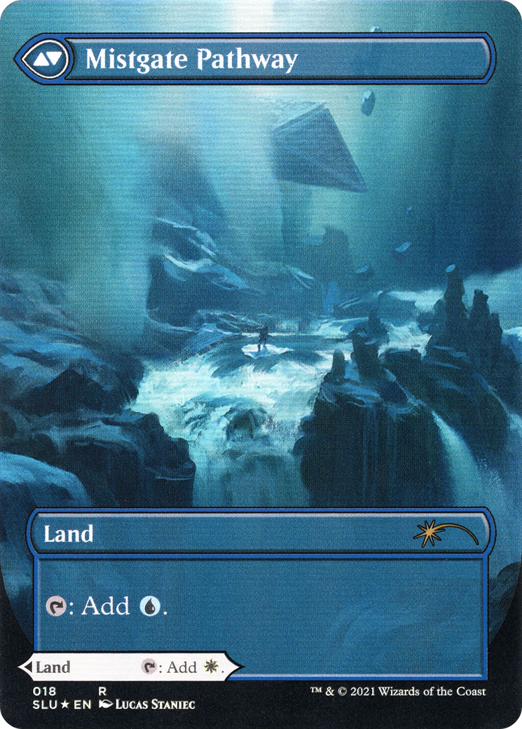 Image of Hengegate Pathway (Borderless) (SLU-018) - Secret Lair: Ultimate Edition: (Showcase) (Borderless) Foil