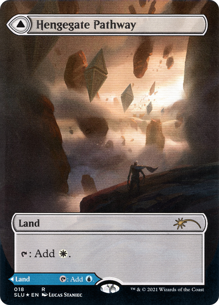 Image of Hengegate Pathway (Borderless) (SLU-018) - Secret Lair: Ultimate Edition: (Showcase) (Borderless) Foil