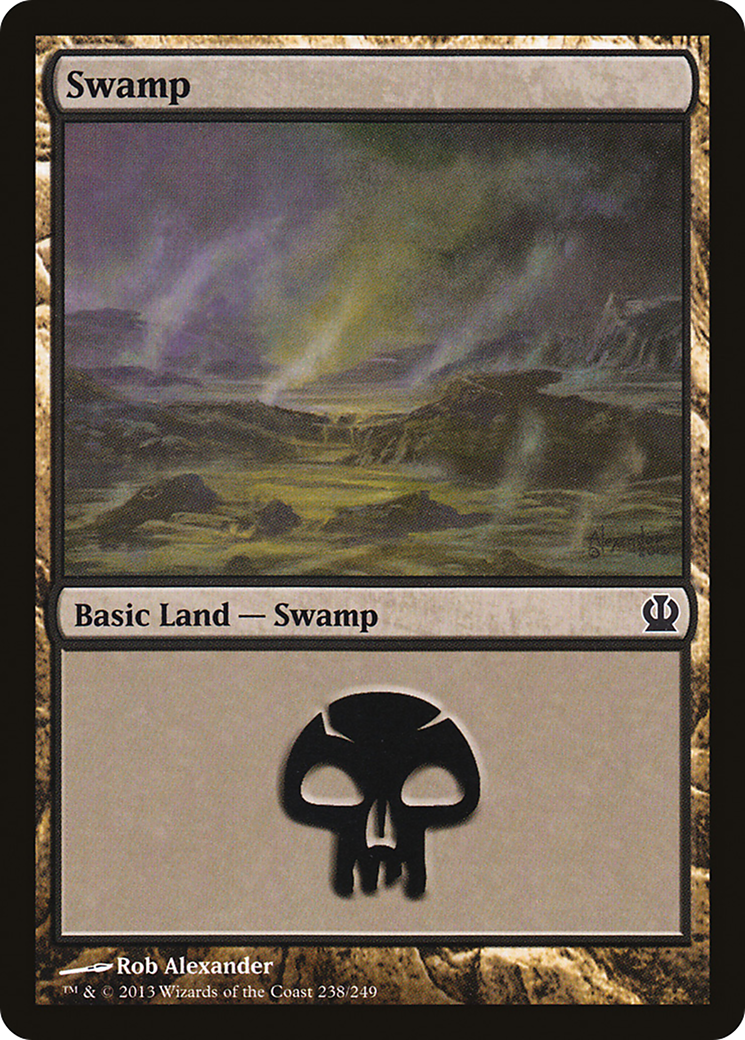 Image of Swamp (238) (THS-238) - Theros Foil