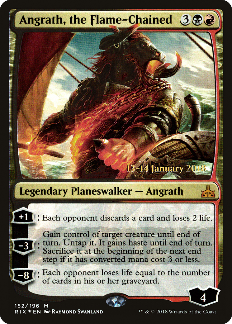 Image of Angrath, the Flame-Chained (PRE-152) - Rivals of Ixalan Promos Foil