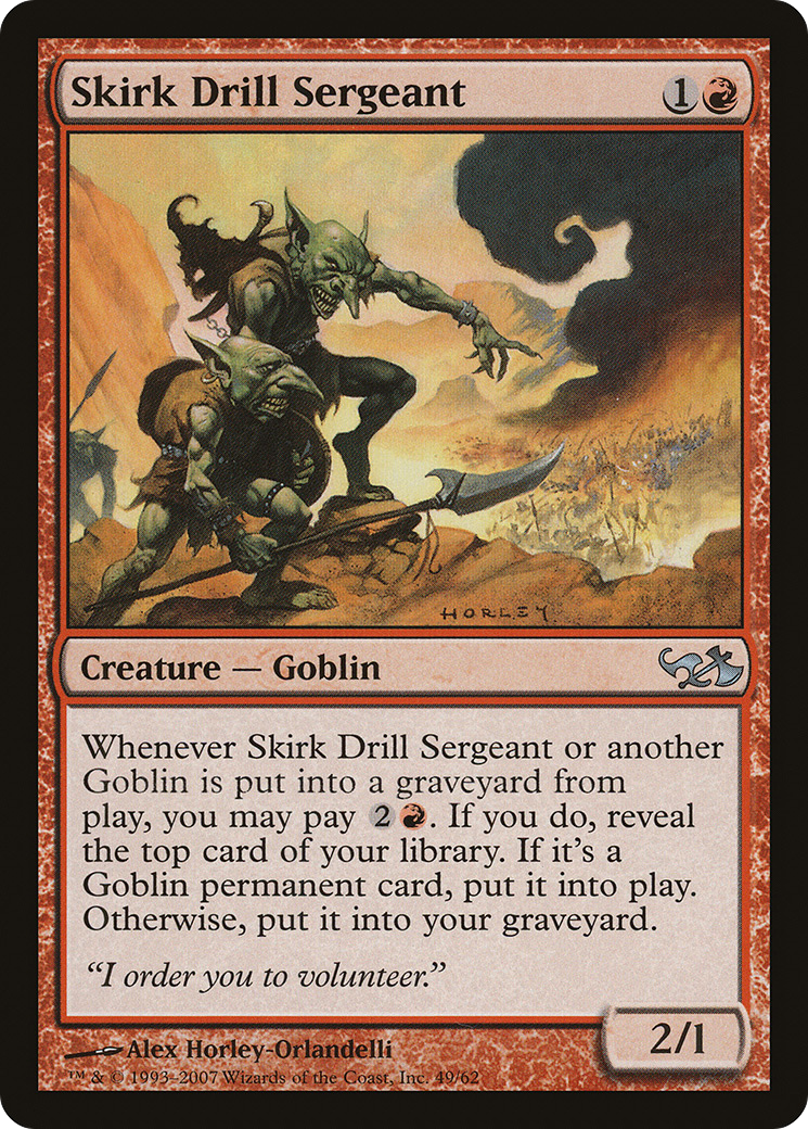 Image of Skirk Drill Sergeant (EVG-049) - Duel Decks: Elves vs. Goblins