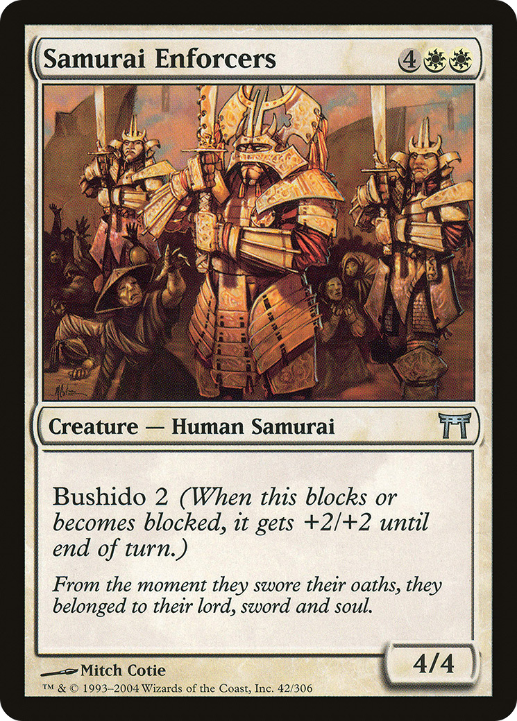 Image of Samurai Enforcers (CHK-042) - Champions of Kamigawa