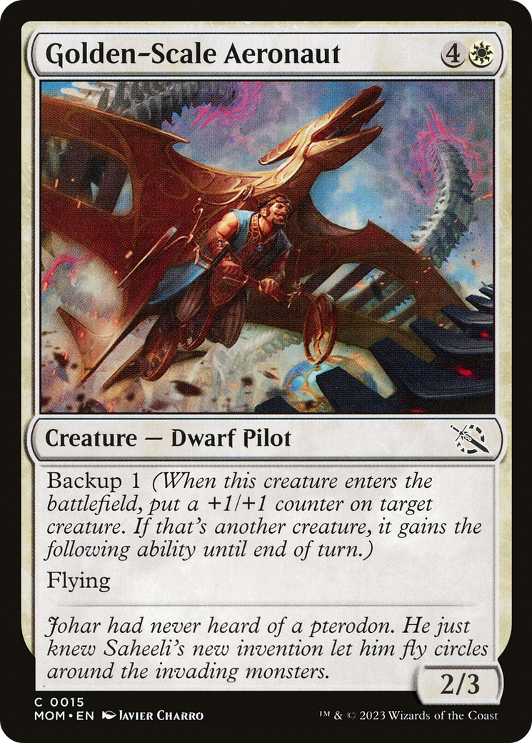 Image of Golden-Scale Aeronaut (MOM-015) - March of the Machine