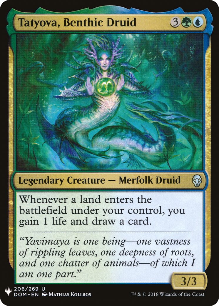 Image of Tatyova, Benthic Druid (LIST-206) - The List