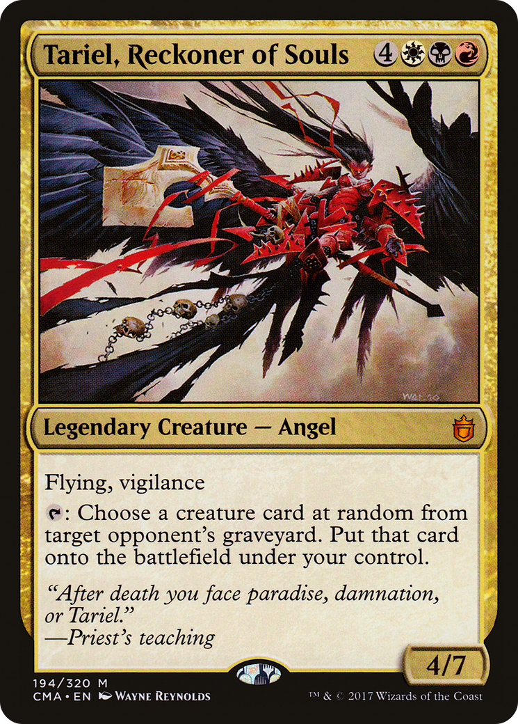 Image of Tariel, Reckoner of Souls (CMA-194) - Commander Anthology