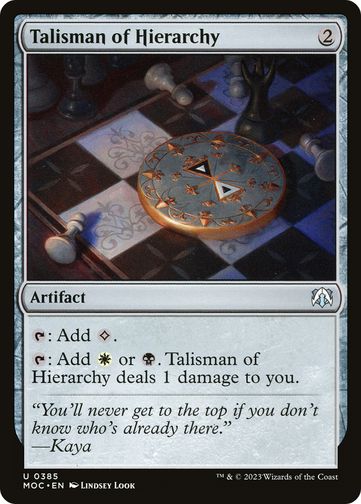 Image of Talisman of Hierarchy (MOC-385) - March of the Machine Commander