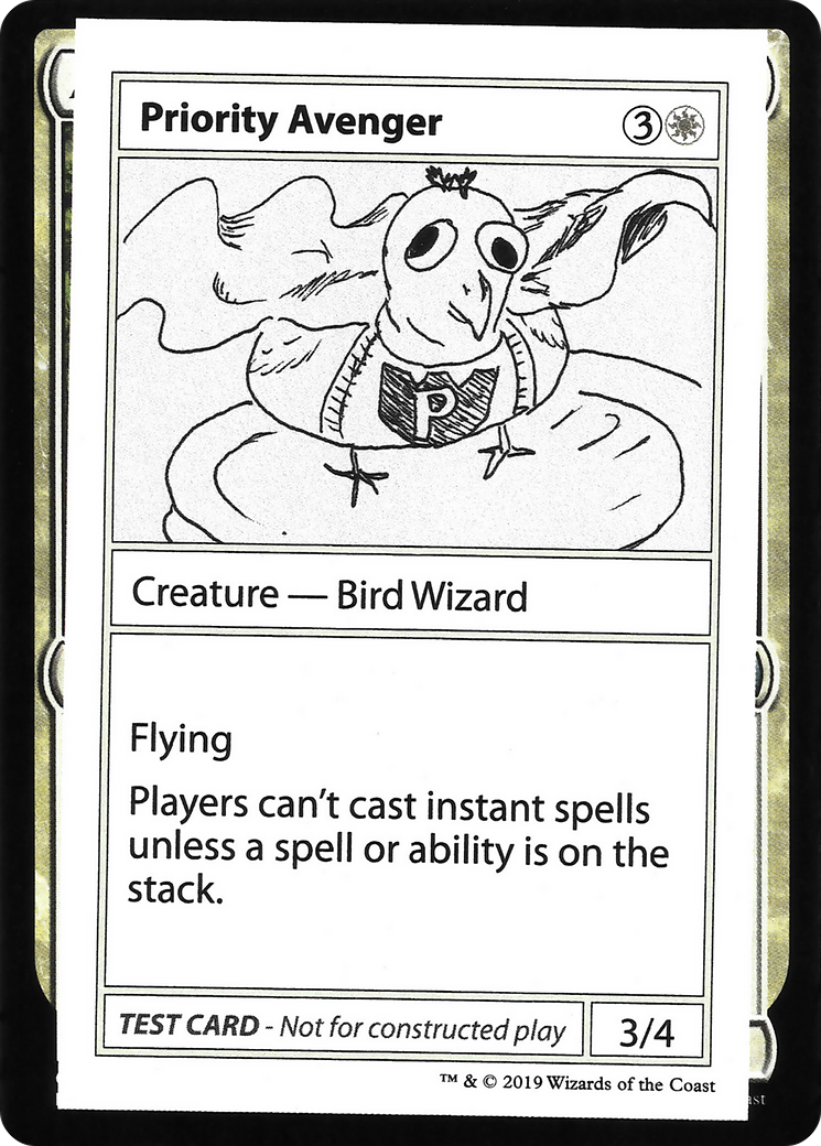Image of Priority Avenger (No PW Symbol) (CMB1-) - Mystery Booster Playtest Cards 2021
