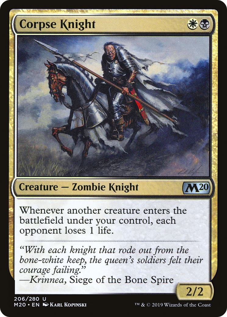 Image of Corpse Knight (M20-206) - Core Set 2020 Foil