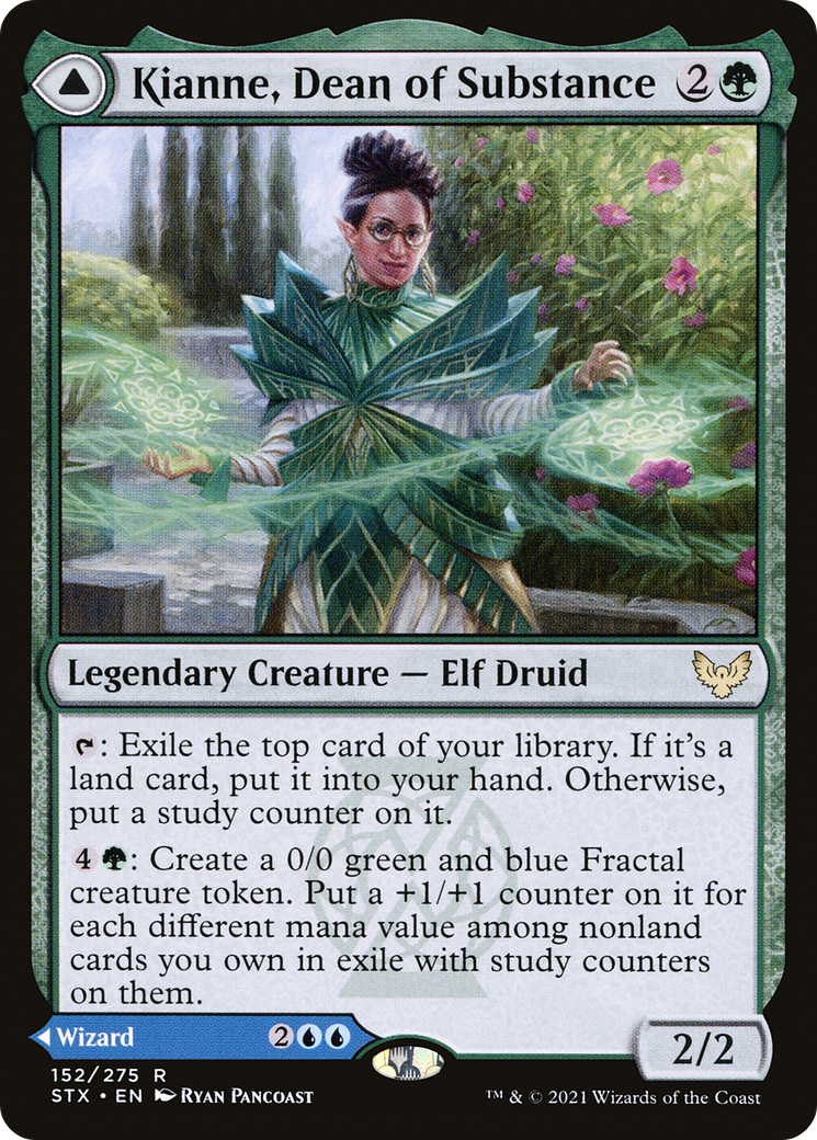 Image of Kianne, Dean of Substance // Imbraham, Dean of Theory (STX-152) - Strixhaven: School of Mages Foil
