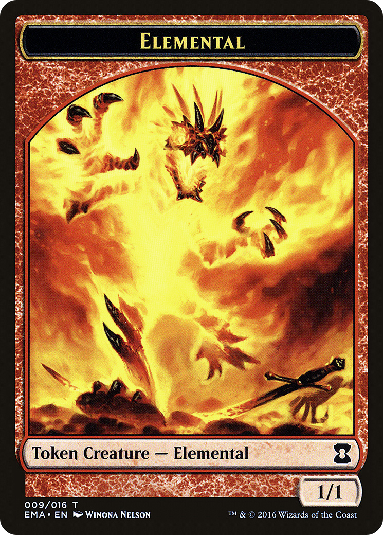 Image of Elemental Token (Red) (EMA-009) - Eternal Masters Tokens