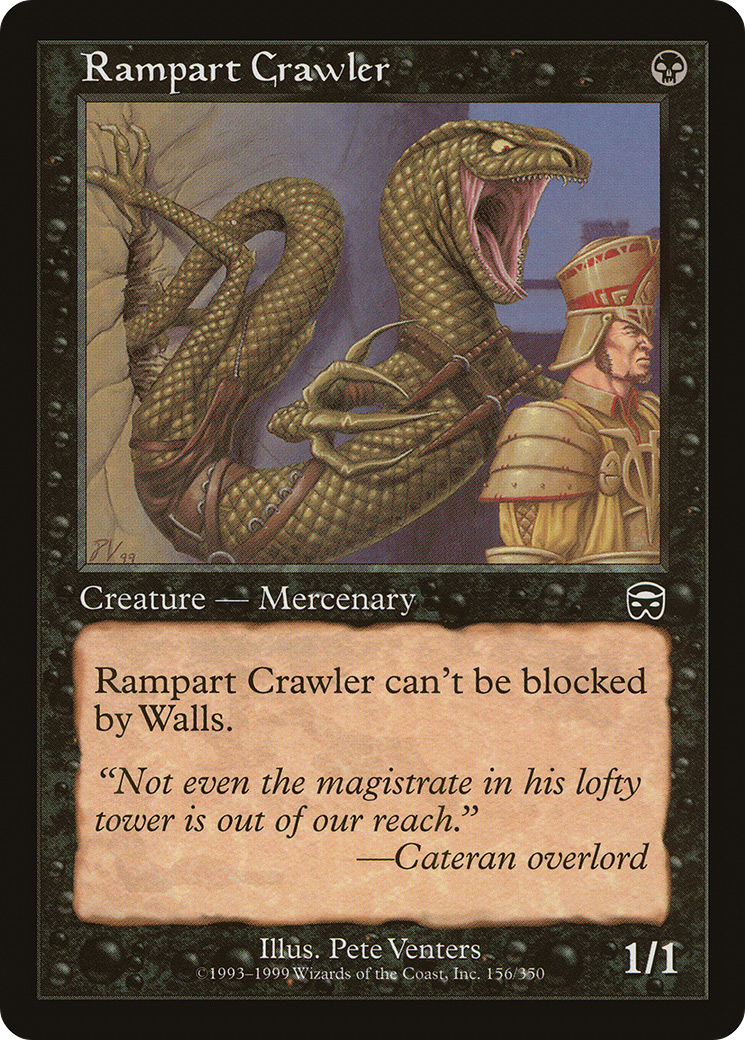 Image of Rampart Crawler (MMQ-156) - Mercadian Masques Foil