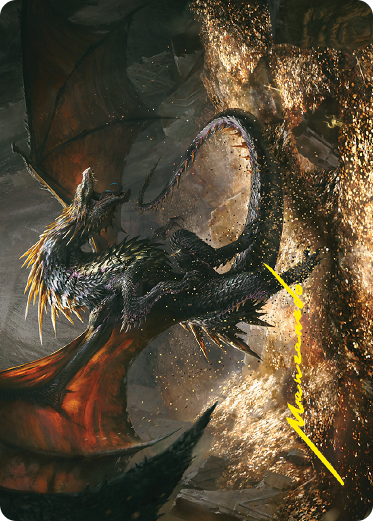 Image of Cavern-Hoard Dragon // Cavern-Hoard Dragon (ALTR-061) - Tales of Middle-earth Art Series (Borderless)