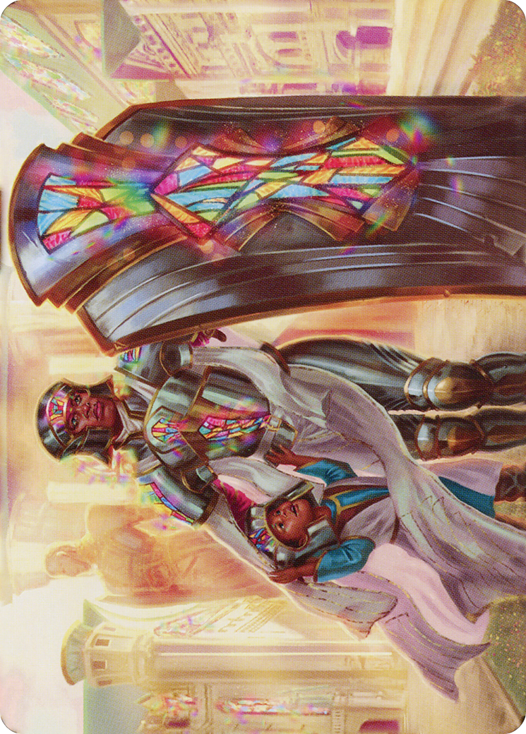 Image of Guardian of New Benalia // Guardian of New Benalia (ADMU-008) - Dominaria United Art Series (Borderless) Foil