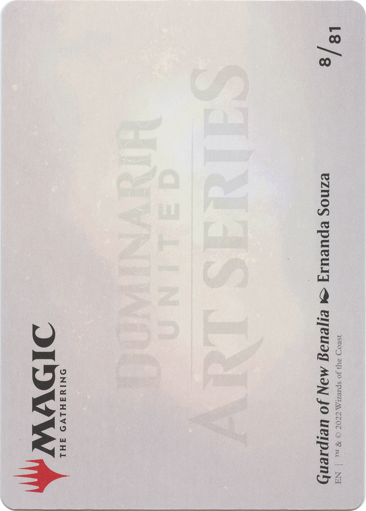 Image of Guardian of New Benalia // Guardian of New Benalia (ADMU-008) - Dominaria United Art Series (Borderless) Foil