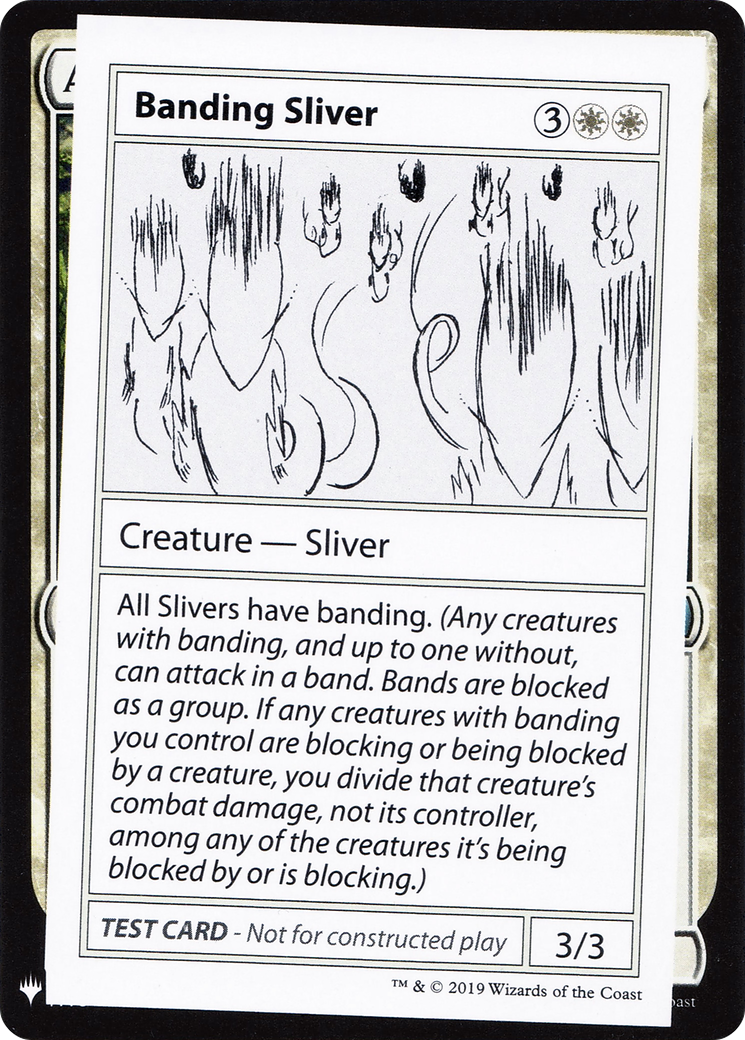 Image of Banding Sliver (CMB1-) - Mystery Booster Playtest Cards 2019