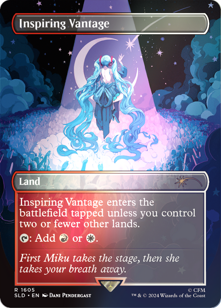 Image of Inspiring Vantage (1605) (Rainbow Foil) (SLD-1605★) - Secret Lair Drop (Borderless) Foil