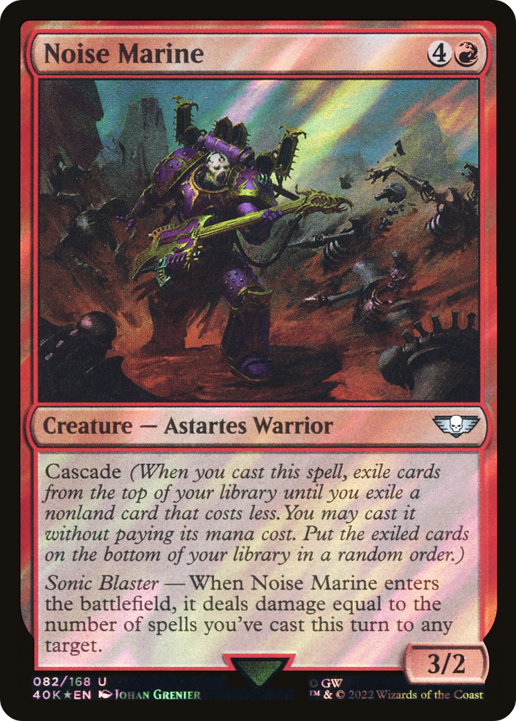 Image of Noise Marine (Surge Foil) (40K-082) - Warhammer 40,000 Commander Foil
