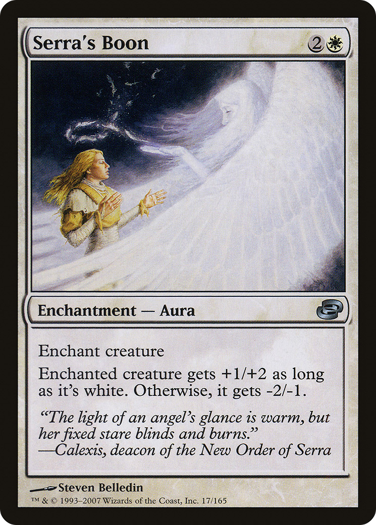 Image of Serra's Boon (PLC-017) - Planar Chaos Foil