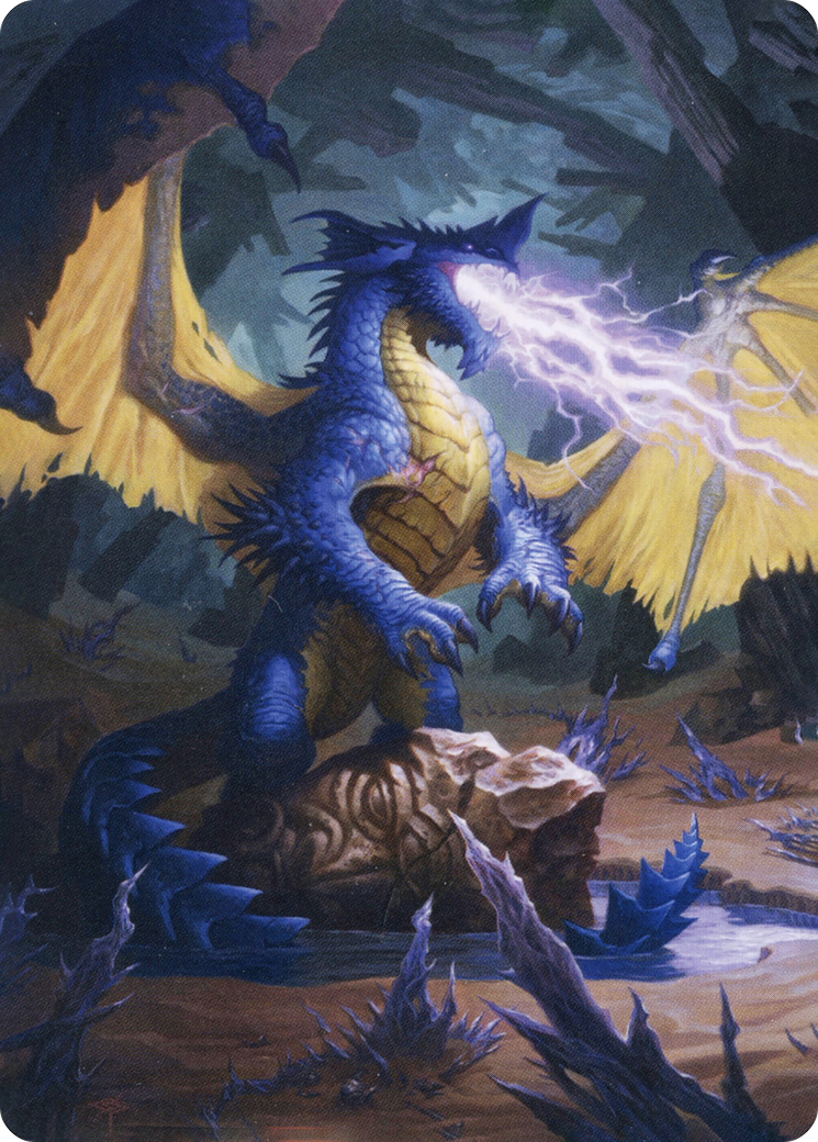 Image of Blue Dragon // Blue Dragon (AAFR-073) - Adventures in the Forgotten Realms Art Series (Borderless) Foil