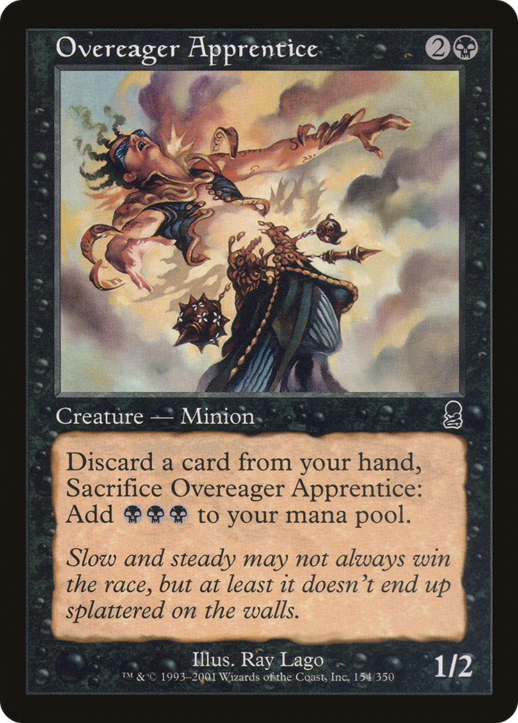 Image of Overeager Apprentice (ODY-154) - Odyssey Foil