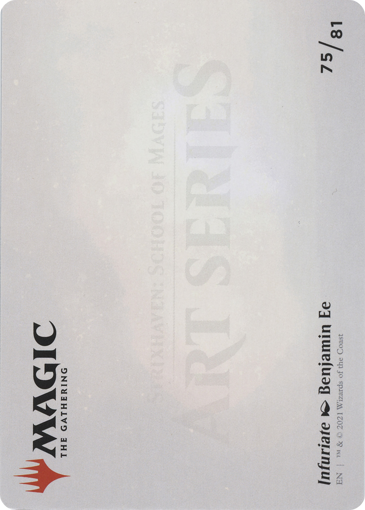 Image of Infuriate // Infuriate (ASTX-075) - Strixhaven Art Series (Borderless)