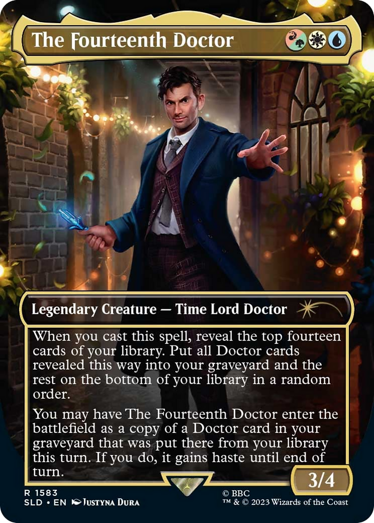 Image of The Fourteenth Doctor (SLD-1583) - Secret Lair Drop (Borderless) Foil