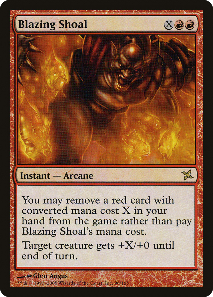 Image of Blazing Shoal (BOK-096) - Betrayers of Kamigawa Foil