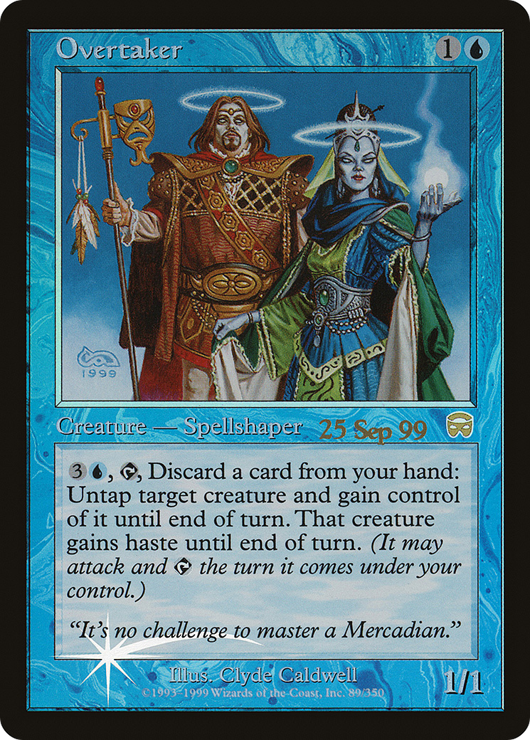 Image of Overtaker (PRE-089) - Mercadian Masques Promos Foil