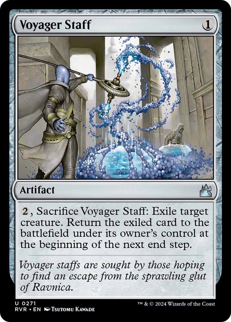Image of Voyager Staff (RVR-271) - Ravnica Remastered Foil