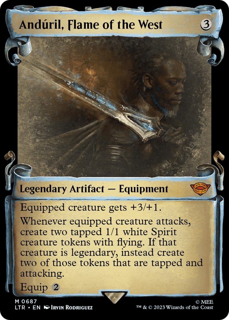Image of Anduril, Flame of the West (Showcase Scrolls) (LTR-687) - The Lord of the Rings: Tales of Middle-earth: (Showcase)