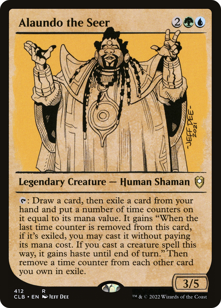 Image of Alaundo the Seer (Showcase) (CLB-412) - Commander Legends: Battle for Baldur's Gate: (Showcase) Foil