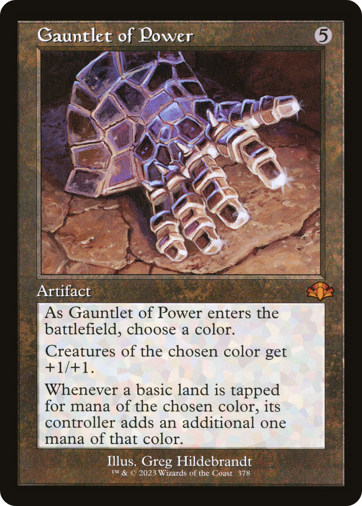 Image of Gauntlet of Power (Retro Frame) (DMR-378) - Dominaria Remastered Foil
