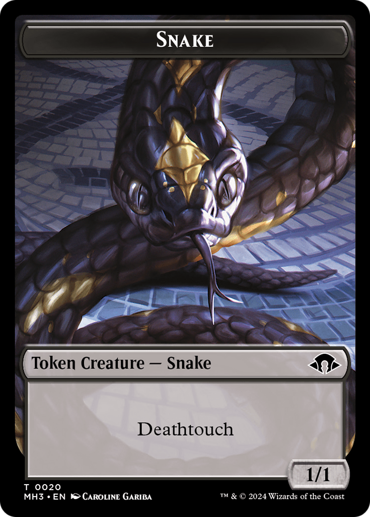 Image of Snake (TMH3-020) - Modern Horizons 3 Tokens