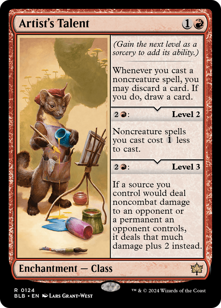 Image of Artist's Talent (BLB-124) - Bloomburrow